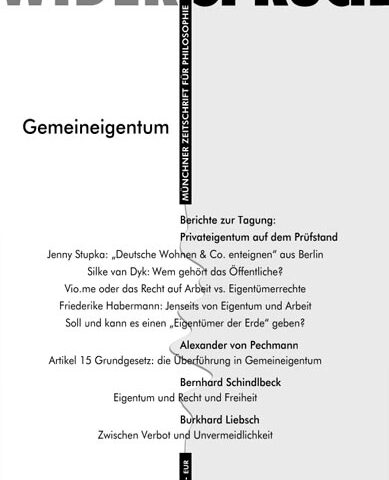aus aktuellem Anlass – Gemeineigentum